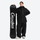Women's colorblock ski pullover set - black jacket with black pants, for resort and street wear