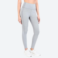 
                  
                    Women's 100% merino wool base layer leggings - light gray merino wool base layer leggings, for hiking and trail walking
                  
                