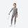Kids quick-dry baselayer suit for sports - gray kids compression base layer suit, for kids skiing and snowboarding