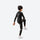 Kids quick-dry baselayer suit for sports - black gray kids compression base layer suit, for layering under ski wear