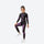 Kids breathable compression top and pants set - black purple kids compression base layer suit, for kids sports and training