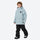 Kids breathable 2-layer colorblock ski suit - light blue kids jacket with black pants, for kids skiing and snowboarding
