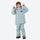Kids breathable 2-layer colorblock ski suit - light blue kids jacket with light blue pants, for family resort trips