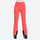 Women's slim waterproof ski trousers for resort - coral pink ski pants, front standing view, for skiing and snowboarding