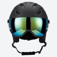 
                  
                    Ember lighter stronger snow helmet with mirror goggles - matte black snow helmet with mirror goggles, for resort ski days
                  
                