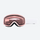 Kids' cylindrical ski goggles with flexible frame - kids cylindrical ski goggles with pink frame, for winter mountain trips