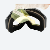 
                  
                    Crisp strap buckle cylindrical ski goggles - black frame yellow cylindrical ski goggles, for resort ski days
                  
                