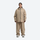 Women's waterproof 2L snow jacket and pants - tan jacket with tan pants, for cold-weather winter sports