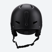 
                  
                    Snow helmet for skiing and snowboarding - snow helmet shell without goggles, black back view, for skiing and snowboarding
                  
                