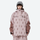 Women's waterproof 2L snow jacket and pants - pink brown rabbit print jacket with matching pants, on-model front view