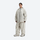 Women's 2-layer snowboard jacket and pants - cream jacket with cream pants, for cold-weather winter sports