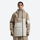 Women's colorblock ski pullover set - tan and cream colorblock, on-model front view, for resort and street wear