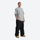 Men's 2-layer snowboard jacket and wide-leg pants - black snow pants with gray tee, for powder days and winter commute