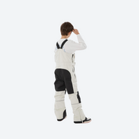 
                  
                    Kids 3L waterproof snow jacket and pants suit - cream bib pants with black knee patches, for youth snow play and sledding
                  
                