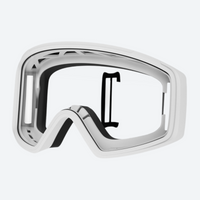 
                  
                    Crisp strap buckle cylindrical ski goggles - white frame cylindrical ski goggles, for resort ski days
                  
                