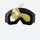 Snow goggles with quick adjust strap buckle - black frame yellow cylindrical ski goggles, for snow sports weekends