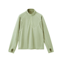 
                  
                    Unisex boxfleece half-zip sweatshirt - light green boxfleece half-zip sweatshirt, for camping and outdoor weekends
                  
                