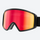 Cylindrical ski goggles with anti-fog UV lens - black frame cylindrical ski goggles, for snow sports weekends