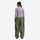 Women's 2-layer snowboard jacket and wide-leg pants - olive green snow pants with lavender top, for resort and street wear