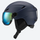 Snow helmet for skiing and snowboarding - matte navy snow helmet with mirror goggles, for winter mountain trips