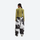 Women's breathable ski jacket set - olive green base layer top with cow print snow pants, for skiing and snowboarding
