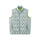 Unisex ultralight packable down vest and jacket - light blue ultralight down vest with lime lining, front product view