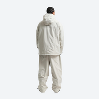 
                  
                    Men's 2-layer snowboard jacket and pants set - cream jacket with cream pants, for cold-weather winter sports
                  
                