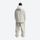 Men's 2-layer snowboard jacket and pants set - cream jacket with cream pants, for cold-weather winter sports