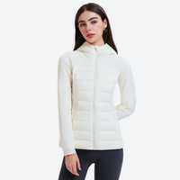 
                  
                    Women's slim-fit goose down jacket for cold days - white down jacket on women, for travel and daily commute
                  
                