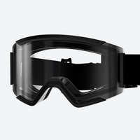 
                  
                    Cylindrical ski goggles with anti-fog UV lens - black frame cylindrical ski goggles, for skiing and snowboarding
                  
                