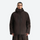 Men's breathable ski jacket with chest zip pockets - coffee brown jacket, on-model front view, for cold-weather winter sports