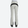 Women's adjustable ski pants with inner snow skirt - cream ski pants with black side stripe, for skiing and snowboarding