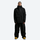 Men's colorblock ski pullover set - black jacket with black pants, for cold-weather winter sports