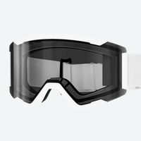 
                  
                    Crisp strap buckle cylindrical ski goggles - black frame smoke cylindrical ski goggles, product view, for resort ski days
                  
                