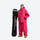 Men's breathable ski pullover set - rose red jacket with rose red pants, for resort and street wear
