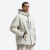 
                  
                    Men's breathable ski jacket with chest zip pockets - white jacket, for powder days and winter commute
                  
                