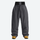 Men's minimalist breathable ski jacket set - gray snow pants, flat lay front view, for powder days and winter commute