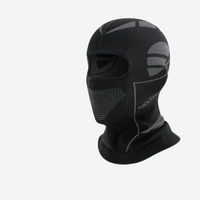 
                  
                    Mesh panel balaclava neckwarmer set - black mesh balaclava, side view, for skiing and snowboarding
                  
                