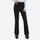 Women's slim waterproof ski trousers for resort - black ski pants, front standing view, for resort ski days