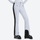 Women's adjustable ski pants with inner snow skirt - white ski pants with black side stripe, for winter mountain trips