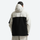 Men's waterproof 2L snow jacket and pants - cream and black colorblock, on-model back hood view, for skiing and snowboarding