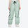 Women's 2-layer snowboard jacket and pants - mint green snow pants, on-model front view, for resort and street wear