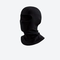 
                  
                    Aegis Pro mesh balaclava facemask and neckwarmer - black mesh balaclava, front view, for snow sports weekends
                  
                