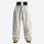 Men's 2-layer snowboard jacket and wide-leg pants - white snow pants, flat lay front view, for skiing and snowboarding