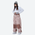 Women's breathable rabbit print ski jacket set - pink brown rabbit print snow pants with white top