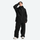Women's breathable 2-layer snowboard jacket and pants - black jacket with black pants, for cold-weather winter sports