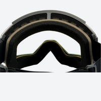 
                  
                    Cylindrical ski goggles with anti-fog UV lens - black frame cylindrical ski goggles, foam vent close-up, for resort ski days
                  
                