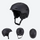 Ember lighter stronger snow helmet with mirror goggles - black snow helmet, three-quarter view, for skiing and snowboarding