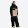 Women's colorblock ski pullover set - black and tan colorblock jacket with black pants, for cold-weather winter sports