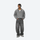 Breathable warm fleece pullover with half zip - gray boxfleece half-zip sweatshirt on men with headphones